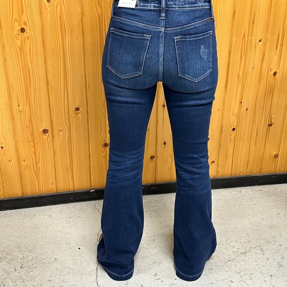 Kancan 5 Button Fly High Rise Flare Jean - Picture 2 of 4